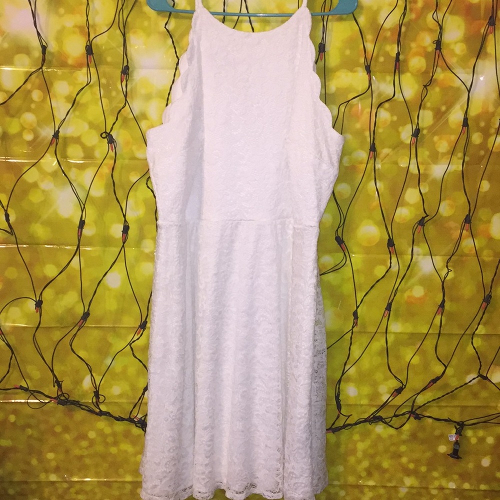 NEW white lace PLUS SIZE dress